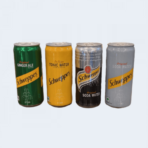 <h4>Schweppes Drink</h4>
                                    <div class='border-bottom my-3'></div> 
                                    <table id='alt-table' cellpadding='3' cellspacing='1' border='1' align='center' width='80%'>
                                        <thead id='head-dark'><tr><th>Quantity</th><th>Price/Unit</th></tr></thead>
                                        <tr><td>300ml</td><td class='price'>₹50</td></tr>
                                        <tr><td>300ml</td><td class='price'>₹60</td></tr>
                                        <tr><td>300ml</td><td class='price'>₹40</td></tr>
                                        <tr><td>300ml</td><td class='price'>₹40</td></tr>
                                    </table>
                                    <b class='text-start'>Description :</b>
                                            <p class='text-justify mt-2'>Schweppes is the world's original soft drink that offers a range of delicately-balanced creations with ingredients selected with care, created to mix with or to quench your thirst. As the perfect social partner, all Schweppes can be enjoyed on its own or as a mixer.</p>