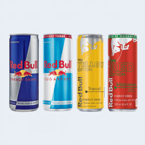<h4>Redbull Energy Drink</h4>
                                    <div class='border-bottom my-3'></div> 
                                    <table id='alt-table' cellpadding='3' cellspacing='1' border='1' align='center' width='80%'>
                                        <thead id='head-dark'><tr><th>Quantity</th><th>Price/Unit</th></tr></thead>
                                        <tr><td>250ml</td><td class='price'>₹125</td></tr>
                                        <tr><td>250ml</td><td class='price'>₹115</td></tr>
                                        <tr><td>250ml</td><td class='price'>₹115</td></tr>
                                        <tr><td>250ml</td><td class='price'>₹115</td></tr>
                                    </table>
                                    <b class='text-start'>Description :</b>
                                            <p class='text-justify mt-2'>Red Bull is known for tasting different than other energy drinks. It has a slightly sour taste almost comparable to the taste of tamarind or licorice, and is carbonated and sweet. Tangy and citrus are two more words that come to mind when describing the flavor.</p>