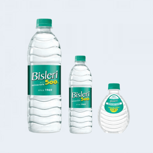 <h4>Bisleri Water</h4>
                                    <div class='border-bottom my-3'></div> 
                                    <table id='alt-table' cellpadding='3' cellspacing='1' border='1' align='center' width='80%'>
                                        <thead id='head-dark'><tr><th>Quantity</th><th>Price/Unit</th></tr></thead>
                                        <tr><td>1Litre</td><td class='price'>₹20</td></tr>
                                        <tr><td>500ml</td><td class='price'>₹10</td></tr>
                                        <tr><td>300ml</td><td class='price'>₹6</td></tr>
                                    </table>
                                    <b class='text-start'>Description :</b>
                                            <p class='text-justify mt-2'>Bisleri's packaged drinking water is an amalgamation of minerals, hygiene, purity and goodness. What else would you want from a packaged mineral water bottle? They keep a constant check on the colour, taste, pH levels of the water with added minerals like Potassium and Magnesium.</p>