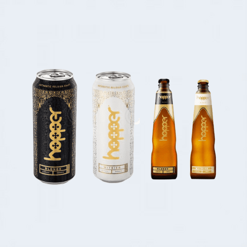 <h4>Hopper Beer</h4>
                                    <div class='border-bottom my-3'></div>
                                    <table id='alt-table' cellpadding='3' cellspacing='1' border='1' align='center' width='80%'>
                                        <thead id='head-dark'><tr><th>Quantity</th><th>Price/Unit</th></tr></thead>
                                        <tr><td>500ml</td><td class='price'>₹210</td></tr>
                                        <tr><td>500ml</td><td class='price'>₹230</td></tr>
                                        <tr><td>330ml</td><td class='price'>₹200</td></tr>
                                        <tr><td>330ml</td><td class='price'>₹200</td></tr>
                                    </table>
                                    <b class='text-start'>Description :</b>
                                            <p class='text-justify mt-2'>Hopper is an authentic Belgian craft beer that's revived a 100 year old sacred brew formulation. It's been made by three brewmasters, belonging to the 124 year old region of Brouwerij De Brabandere in Bavikhove, Belgium, under the supervision of head brewmaster Chris Van Acker.</p>