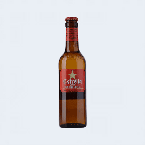<h4>Estrella Damn Beer</h4>
                                    <div class='border-bottom my-3'></div>
                                    <table id='alt-table' cellpadding='3' cellspacing='1' border='1' align='center' width='80%'>
                                        <thead id='head-dark'><tr><th>Quantity</th><th>Price/Unit</th></tr></thead>
                                        <tr><td>330ml</td><td class='price'>₹210</td></tr>
                                    </table>
                                    <b class='text-start'>Description :</b>
                                            <p class='text-justify mt-2'>Estrella Damm has a golden colour with tones of amber and slight shades of green. It is bright and sparkling, with a cream-coloured, long lasting head. It is a beer with lots of delicate, lively bubbles. The generous aroma is of fresh spices.</p>