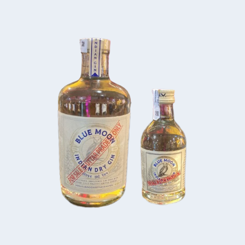 <h4>Blue Moon Indian Dry Gin</h4>
                                    <div class='border-bottom my-3'></div> 
                                    <table id='alt-table' cellpadding='3' cellspacing='1' border='1' align='center' width='80%'>
                                        <thead id='head-dark'><tr><th>Quantity</th><th>Price/Unit</th></tr></thead>
                                        <tr><td>750ml</td><td class='price'>₹1140</td></tr>
                                        <tr><td>180ml</td><td class='price'>₹290</td></tr>
                                    </table>
                                    <b class='text-start'>Description :</b>
                                            <p class='text-justify mt-2'>Blue Moon Indian Dry Gin is a strong juniper-forward gin on the nose with a hint of tangerine. On the palate, juniper, and coriander notes with citrus flavours. The gin finishes with complex layers of flavours that make it a pleasant sipable gin.</p>
