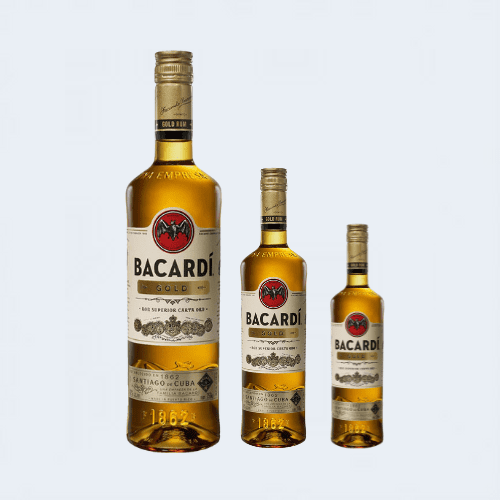 <h4>Bacardi Gold Rum</h4>
                                    <div class='border-bottom my-3'></div>
                                    <table id='alt-table' cellpadding='3' cellspacing='1' border='1' align='center' width='80%'>
                                        <thead id='head-dark'><tr><th>Quantity</th><th>Price/Unit</th></tr></thead>
                                        <tr><td>180ml</td><td class='price'>₹230</td></tr>
                                        <tr><td>375ml</td><td class='price'>₹450</td></tr>
                                        <tr><td>750ml</td><td class='price'>₹890</td></tr>
                                    </table>
                                    <b class='text-start'>Description :</b>
                                            <p class='text-justify mt-2'>Bacardi Gold Rum is a light golden rum with a soft oak flavor. Notes of dry vanilla, ginger root, and toasted almond provide a dry and slightly sweet finish.