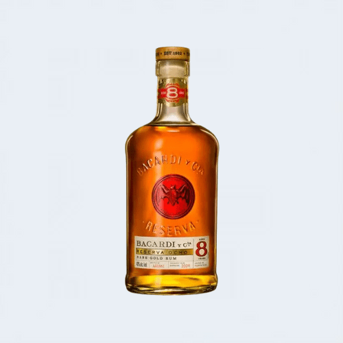 <h4>Bacardi Reserva Ocho Rare Gold Rum 8Year</h4>
                                    <div class='border-bottom my-3'></div>
                                    <table id='alt-table' cellpadding='3' cellspacing='1' border='1' align='center' width='80%'>
                                        <thead id='head-dark'><tr><th>Quantity</th><th>Price/Unit</th></tr></thead>
                                        <tr><td>750ml</td><td class='price'>₹3000</td></tr>
                                    </table>
                                    <b class='text-start'>Description :</b>
                                            <p class='text-justify mt-2'>The new presentation of Bacardi's 8-year-old Rum. A refined and crafted sipping rum for the mature palate, this has a rich and complex flavour to be savoured.