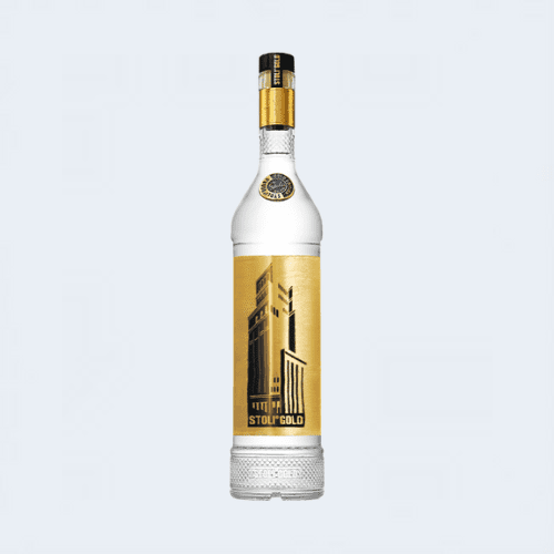 <h4>Stoli Gold Vodka</h4>
                                        <div class='border-bottom my-3'></div> 
                                    <table id='alt-table' cellpadding='3' cellspacing='1' border='1' align='center' width='80%'>
                                        <thead id='head-dark'><tr><th>Quantity</th><th>Price/Unit</th></tr></thead>
                                        <tr><td>750ml</td><td class='price'>₹3300</td></tr>
                                    </table>
                                    <b class='text-start'>Description :</b>
                                            <p class='text-justify mt-2'>Stoli® Gold harnesses some of the world's most precious materials to produce a sublimely rich vodka experience. Our Alpha Grade spirit is filtered through shungite, a rare type of carbon. Shungite has hollow spherical molecules, allowing it to absorb every impurity without disrupting the mineral balance.</p>