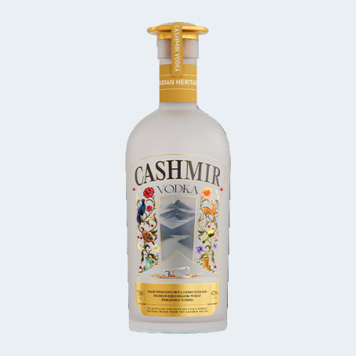 <h4>Cashmir Vodka</h4>
                                             <div class='border-bottom my-3'></div> 
                                            <table id='alt-table' cellpadding='3' cellspacing='1' border='1' align='center' width='80%'>
                                                <thead id='head-dark'><tr><th>Quantity</th><th>Price/Unit</th></tr></thead>
                                                <tr><td>750ml</td><td class='price'>₹2430</td></tr>
                                            </table>
                                            <b class='text-start'>Description :</b>
                                            <p class='text-justify mt-2'>
                                             In the heart of the Himalayas, where time lingers and nature whispers, lies a land of profound beauty—Kashmir. A place where every petal, leaf and ripple tells a story. Serene, poetic, untamed— It is from this land of quiet grandeur that Cashmir Vodka draws its soul. Cashmir Vodka is a celebration of India’s timeless heritage and artisanal craftsmanship. Inspired by the mystique of the valley, it is more than a spirit—it is a tribute to a place that has stirred imaginations for centuries. From the gliding shikaras on Dal Lake to the blush of Kashmiri apples, from the golden glow of saffron fields to the intricate swirls of papier-mâché art, every nuance of Kashmir has been delicately woven into Cashmir’s identity.
                                            </p>
