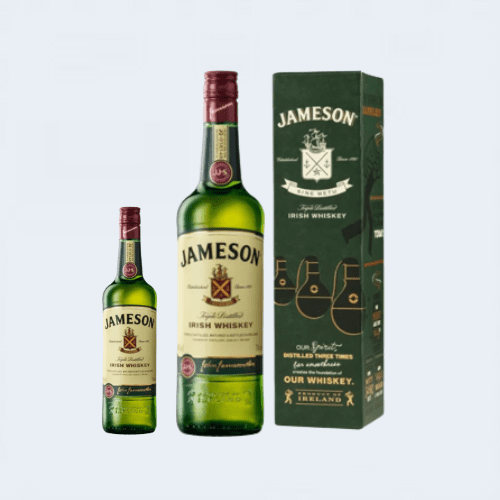 <h4>Jameson blended Scotch Whiskey</h4>
                                              <div class='border-bottom my-3'></div> 
                                            <table class='mb-3' id='alt-table' cellpadding='3' cellspacing='1' border='1' align='center' width='80%'>
                                                <thead id='head-dark'><tr><th>Quantity</th><th>Price/Unit</th></tr></thead>
                                                <tr><td>200ml</td><td class='price'>₹600</td></tr>
                                                <tr><td>750ml</td><td class='price'>₹2000</td></tr>
                                            </table>
                                            <b class='text-start'>Description :</b>
                                            <p class='text-justify mt-2'>Jameson Irish Whiskey is a blended Irish Whiskey. A light floral fragrance, peppered with spicy wood and sweet notes. The perfect balance of spicy, nutty and vanilla notes with hints of sweet sherry and exceptional smoothness.</p>