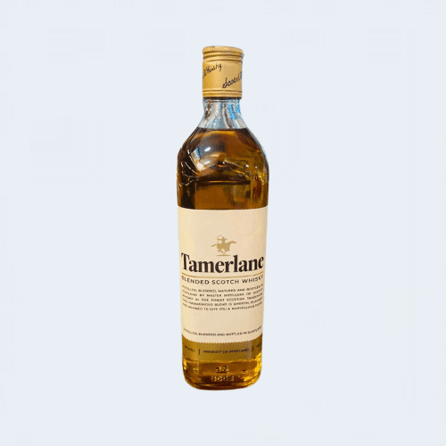 <h4>Tamerlane Blended Scotch Whiskey</h4>
                                              <div class='border-bottom my-3'></div> 
                                            <table class='mb-3' id='alt-table' cellpadding='3' cellspacing='1' border='1' align='center' width='80%'>
                                                <thead id='head-dark'><tr><th>Quantity</th><th>Price/Unit</th></tr></thead>
                                                <tr><td>750ml</td><td class='price'>₹1780</td></tr>
                                            </table>
                                            <b class='text-start'>Description :</b>
                                            <p class='text-justify mt-2'>Tamerlane Double Cask Whiskey is the distillery’s first re-run. Soft, smooth and rich, it is a whisky that conveys the classic Speyside flavor. The spirit is matured in American white oak bourbon casks and Spanish casks. Precious sherry barrels, with a sweet and delicate texture combined with a mellow and full layer, create a balanced yet lingering taste.</p>