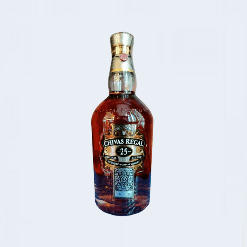 <h4>Chivas Regal 25YO Blended Scotch Whiskey</h4>
                                              <div class='border-bottom my-3'></div> 
                                            <table class='mb-3' id='alt-table' cellpadding='3' cellspacing='1' border='1' align='center' width='80%'>
                                                <thead id='head-dark'><tr><th>Quantity</th><th>Price/Unit</th></tr></thead>
                                                <tr><td>700ml</td><td class='price'>₹18140</td></tr>
                                            </table>
                                            <b class='text-start'>Description :</b>
                                            <p class='text-justify mt-2'>Chivas 25 is a rare and exclusive blend of the finest Scotch whiskies, which have all been aged for a minimum of 25 years. The legendary Chivas 25 was the worlds first luxury whisky, launched in 1909 to America's high society in New York.</p>