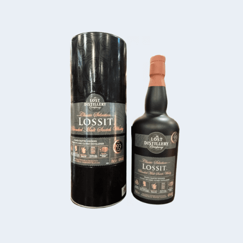 <h4>The Lossit. blended malt scotch whiskey</h4>
                                              <div class='border-bottom my-3'></div> 
                                            <table class='mb-3' id='alt-table' cellpadding='3' cellspacing='1' border='1' align='center' width='80%'>
                                                <thead id='head-dark'><tr><th>Quantity</th><th>Price/Unit</th></tr></thead>
                                                <tr><td>700ml</td><td class='price'>₹5830</td></tr>
                                            </table>
                                            <b class='text-start'>Description :</b>
                                            <p class='text-justify mt-2'>The Lossit. blended malt scotch whiskey is an educated recreation of the style of whisky thought to have been produced at one of Islay's lost distilleries. Created using historical information about the distillery, which operated from 1826-67, the blended malt is peated and matured in ex-Sherry casks.</p>
