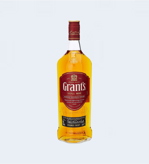 <h4>Grant's Triple Wood Blended Scotch Whiskey</h4> 
                                              <div class='border-bottom my-3'></div> 
                                            <table class='mb-3' id='alt-table' cellpadding='3' cellspacing='1' border='1' align='center' width='80%'>
                                                <thead id='head-dark'><tr><th>Quantity</th><th>Price/Unit</th></tr></thead>
                                                <tr><td>750ml</td><td class='price'>₹1880</td></tr>
                                            </table>
                                            <b class='text-start'>Description :</b>
                                            <p class='text-justify mt-2'>Grant's Triple Wood Whiskey, is smooth and sweet with elegant layers of honeycomb and spice. Taste: Notes of dried fruits and oak playfully combine with vanilla and cinnamon.</p>