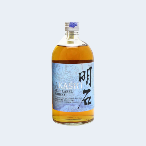 <h4>Akashi Blue Label Blended Scotch Whiskey</h4>
                                              <div class='border-bottom my-3'></div> 
                                            <table class='mb-3' id='alt-table' cellpadding='3' cellspacing='1' border='1' align='center' width='80%'>
                                                <thead id='head-dark'><tr><th>Quantity</th><th>Price/Unit</th></tr></thead>
                                                <tr><td>700ml</td><td class='price'>₹4400</td></tr>
                                            </table>
                                            <b class='text-start'>Description :</b>
                                            <p class='text-justify mt-2'>Akashi Blue Label is Creamy and slightly nutty. Palate : Wonderful fresh fruit mouthfeel with spicy oak, pepper and vanilla on the finish. Finish : Medium finish, slightly spicy, sweetness lingers with buttery notes.</p>