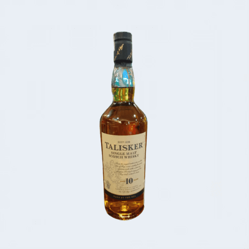 <h4>Talisker 10YO Single Malt Scotch Whiskey</h4>
                                             <div class='border-bottom my-3'></div> 
                                            <table id='alt-table' cellpadding='3' cellspacing='1' border='1' align='center' width='80%'>
                                                <thead id='head-dark'><tr><th>Quantity</th><th>Price/Unit</th></tr></thead>
                                                <tr><td>750ml</td><td class='price'>₹4530</td></tr>
                                            </table>
                                            <b class='text-start'>Description :</b>
                                            <p class='text-justify mt-2'>A fresh and fragrant nose. Through thick, pungent smoke comes sweet pear and apple peels, with pinches of maritime salt from kippers, seaweed. Palate: It's a bonfire of peat crackling with black pepper, with a touch of brine and dry barley.</p>