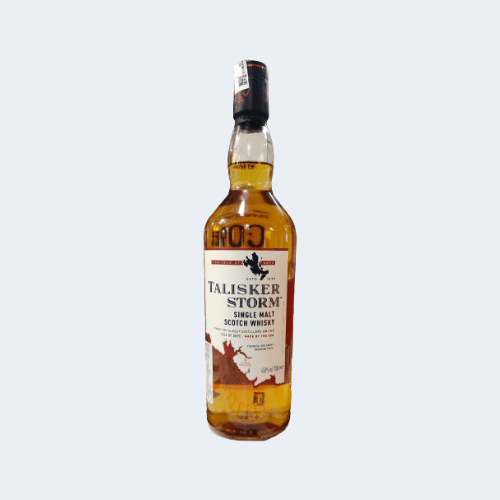<h4>Talisker Storm Single Malt Scotch Whiskey</h4>
                                             <div class='border-bottom my-3'></div> 
                                            <table id='alt-table' cellpadding='3' cellspacing='1' border='1' align='center' width='80%'>
                                                <thead id='head-dark'><tr><th>Quantity</th><th>Price/Unit</th></tr></thead>
                                                <tr><td>700ml</td><td class='price'>₹6100</td></tr>
                                            </table>
                                            <b class='text-start'>Description :</b>
                                            <p class='text-justify mt-2'>Talisker Storm is a dark, smoky, more brooding member of the Talisker family, with notes of wood, brine and spice that puts you right at the heart of a storm at sea.</p>