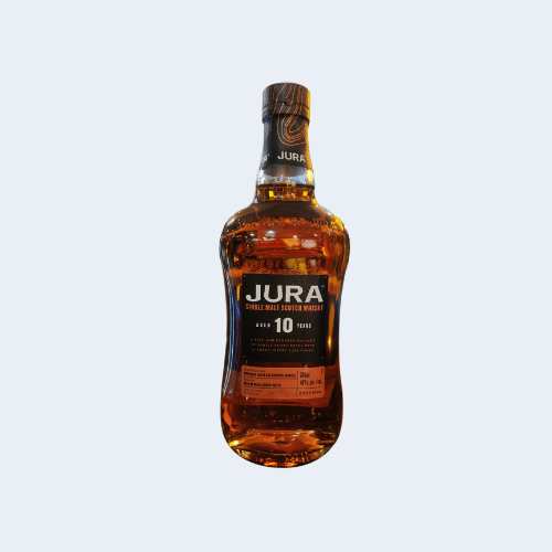 <h4>Jura Single Malt Scotch Whiskey</h4>
                                             <div class='border-bottom my-3'></div> 
                                            <table id='alt-table' cellpadding='3' cellspacing='1' border='1' align='center' width='80%'>
                                                <thead id='head-dark'><tr><th>Quantity</th><th>Price/Unit</th></tr></thead>
                                                <tr><td>700ml</td><td class='price'>₹5040</td></tr>
                                            </table>
                                            <b class='text-start'>Description :</b>
                                            <p class='text-justify mt-2'>Jura Single Malt is a richly fruity and full-bodied single malt – a special whisky for special moments to share with your people. Initially matured in American White Oak ex-bourbon barrels, finished in hand-selected European red wine casks to deliver a perfect balance of rich berry flavors.</p>