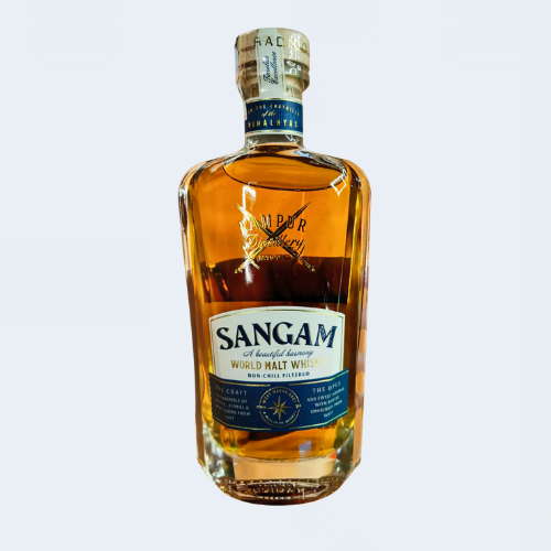 <h4>Rampur Sangam World Blended Whisky</h4>
                                             <div class='border-bottom my-3'></div> 
                                            <table id='alt-table' cellpadding='3' cellspacing='1' border='1' align='center' width='80%'>
                                                <thead id='head-dark'><tr><th>Quantity</th><th>Price/Unit</th></tr></thead>
                                                 <tr>
                                                    <td>180ml</td>
                                                    <td class='price'>₹1220</td>
                                                </tr>
                                                
                                            </table>
                                            <b class='text-start'>Description :</b>
                                            <p class='text-justify mt-2'>
                                      Rampur’s Sangam, meaning ‘confluence’ in Hindi, reflects the fact that this release is a blend of different whiskies from around the world, including its own Indian single malt. There are notes of dried apricot, stewed orchard fruit, salted chocolate and subtle hints of peat on the palate.

                                            </p>