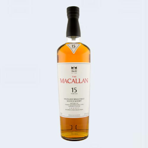 <h4>The Macallan 15 Years Old</h4>
                                             <div class='border-bottom my-3'></div> 
                                            <table id='alt-table' cellpadding='3' cellspacing='1' border='1' align='center' width='80%'>
                                                <thead id='head-dark'><tr><th>Quantity</th><th>Price/Unit</th></tr></thead>
                                                 <tr>
                                                    <td>700ml</td>
                                                    <td class='price'>₹12480</td>
                                                </tr>
                                                
                                            </table>
                                            <b class='text-start'>Description :</b>
                                            <p class='text-justify mt-2'>
                                      The Macallan Colour Collection 15 Years Old is a premium offering designed for those who appreciate excellence. The oak casks used for The Macallan Colour Collection 15 Years Old are s Explore this exclusive selection at Delhi Duty Free.
                                            </p>