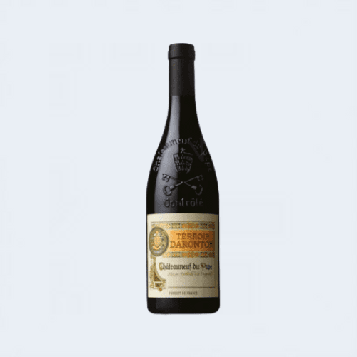 <h4>Terroir Daronton Chateauneuf Du Pape Red Wine</h4>
                                            <div class='border-bottom my-3'></div>
                                            <table id='alt-table' cellpadding='3' cellspacing='1' border='1' align='center' width='80%'>
                                            <thead id='head-dark'><tr><th>Quantity</th><th>Price/Unit</th></tr></thead>
                                            <tr><td>750ml</td><td class='price'>₹8520</td></tr>
                                        </table>
                                        <b class='text-start'>Description :</b>
                                            <p class='text-justify mt-2'>Châteauneuf-du-Pape red wines are often described as earthy with gamey flavors that have hints of tar and leather. The wines are considered tough and tannic in their youth but maintain their rich spiciness as they age. The wines often exhibit aromas of dried herbs common in Provence under the name of garrigue.</p>