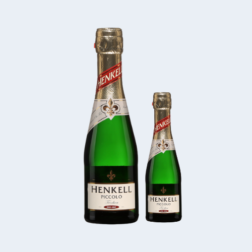 <h4>Henkell Picollo  Sparkling Wine</h4>
                                            <div class='border-bottom my-3'></div>
                                            <table id='alt-table' cellpadding='3' cellspacing='1' border='1' align='center' width='80%'>
                                            <thead id='head-dark'><tr><th>Quantity</th><th>Price/Unit</th></tr></thead>
                                            <tr><td>750ml</td><td class='price'>₹1850</td></tr>
                                            <tr><td>200ml</td><td class='price'>₹600</td></tr>
                                        </table>
                                        <b class='text-start'>Description :</b>
                                            <p class='text-justify mt-2'>Henkell Picollo  Sparkling Wine dry and medium-bodied, with primary characteristics of tropical and citrus fruits, along with background hints of herbs and florals. They are aromatic with lively acidity, making them perfect partners for fresh seafood, vegetarian fare, creamy sauces or oily dishes.</p>
